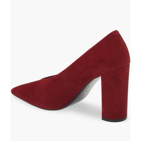 Jeffrey Campbell Potent Pointed Toe Pumps Suede Heels - Picture 2 of 9